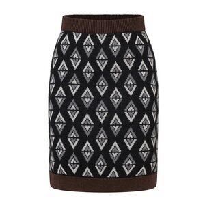 AUTUMN ADEIGBO Ethical Sustainable Odette Knit Virgin Wool Skirt Size Medium NWT